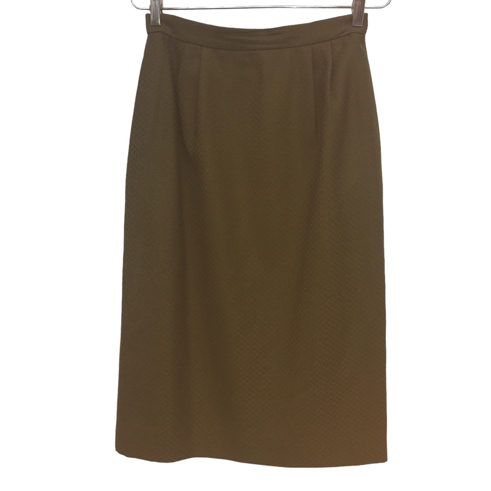 Vintage Barrie Pace Brown Pencil Skirt Misses size 10